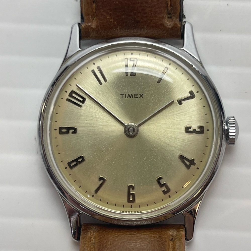 1968 Timex Mechanical Watch Silver tone case